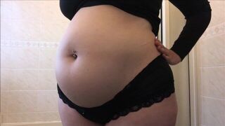 Swollen Belly Girl Huge Water Belly Inflation - porn video