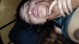 Latina GF ask me to slap her while we fuck - porn video