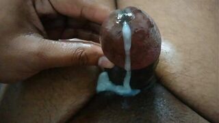 Horny guy cum shot in his room load moaning - porn video