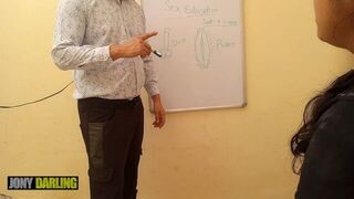 Indian xxx Tuition teacher teach her student what is pussy and dick by Jony Darling - porn video