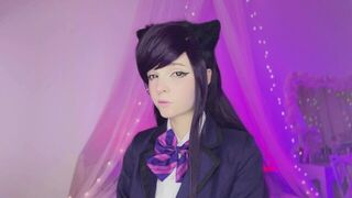 Komi san masturbates through pantyhose for you - porn video