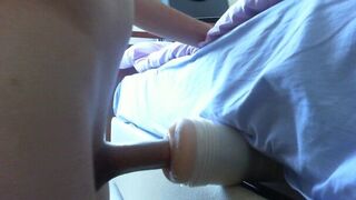 Horny Boy Fucked his Fleshlight and Creampied - porn video