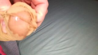 masturbating in nylon stockings in the morning - porn video