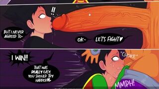 Teen Titan Comic Porn Robin get His Ass Fuck By Futanari Reven - porn video